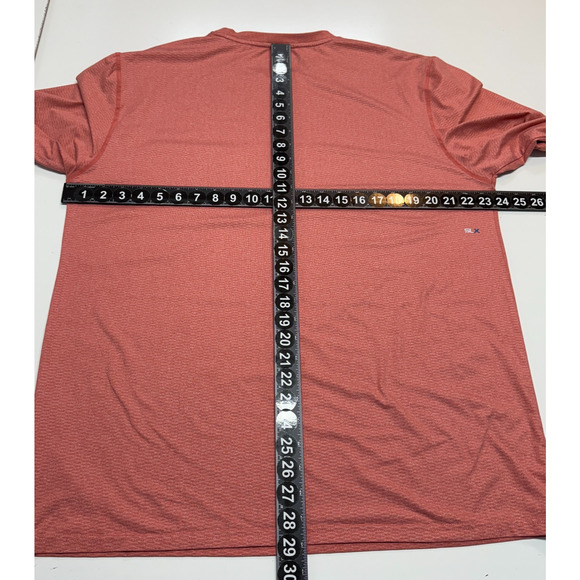 Salt Life T Shirt Mens XL Pink Orange SLX Stretch Long Sleeve Pocket Sun Shirt - Picture 3 of 8